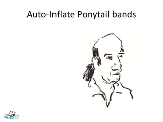 Auto-Inflate Ponytail bands
 