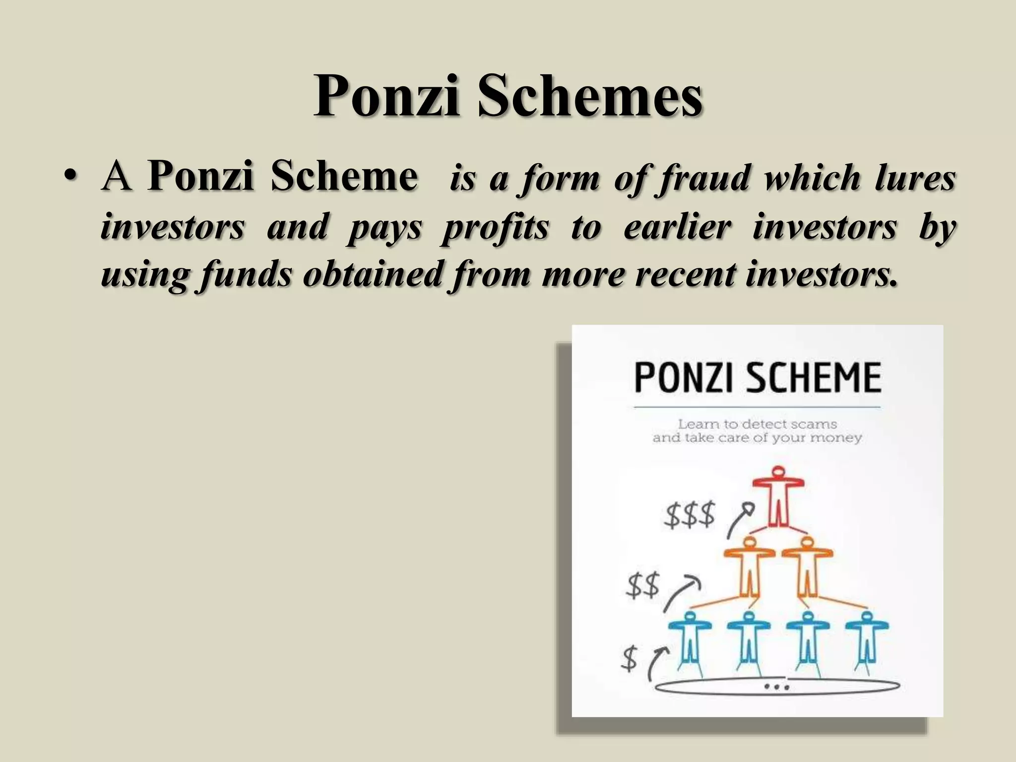 Ponzi Schemes | PPTX
