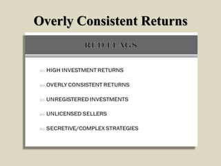 Overly Consistent Returns
 