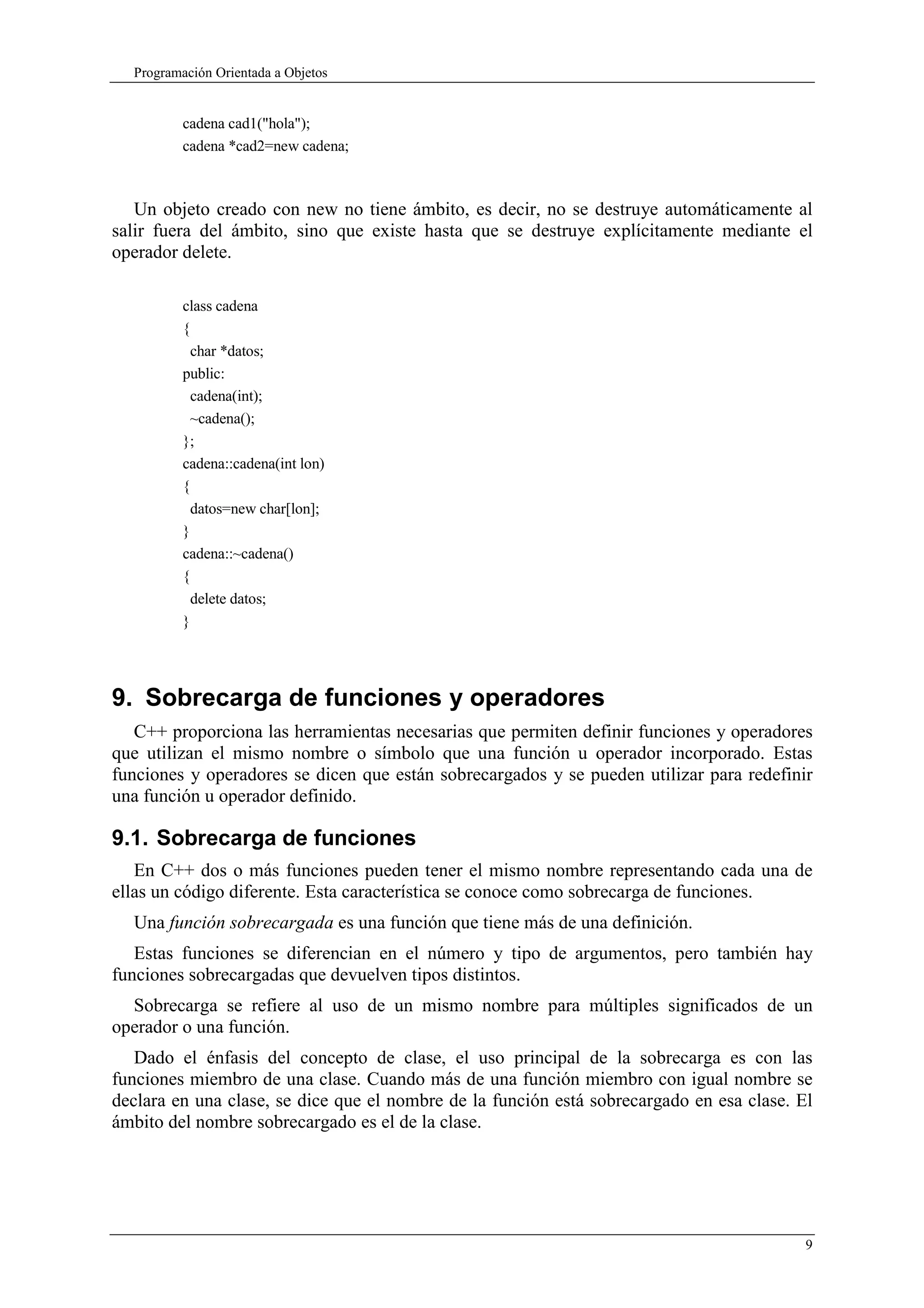 Programación Orientada a Objeto