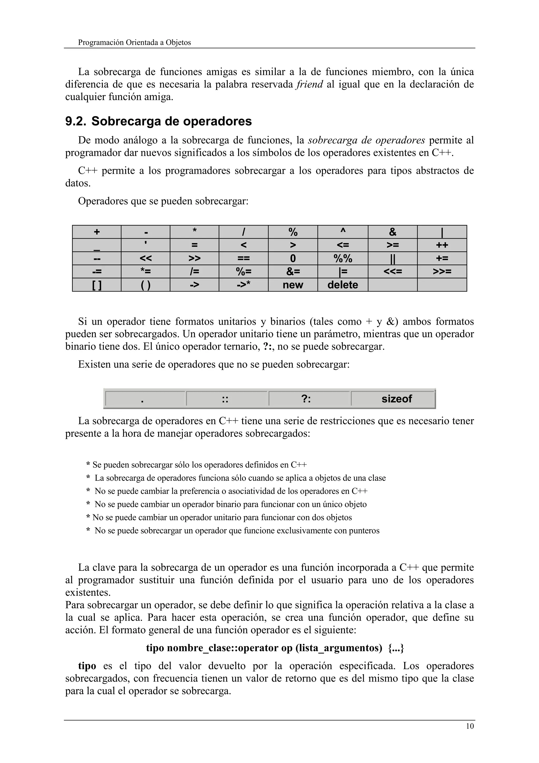 Programación Orientada a Objeto