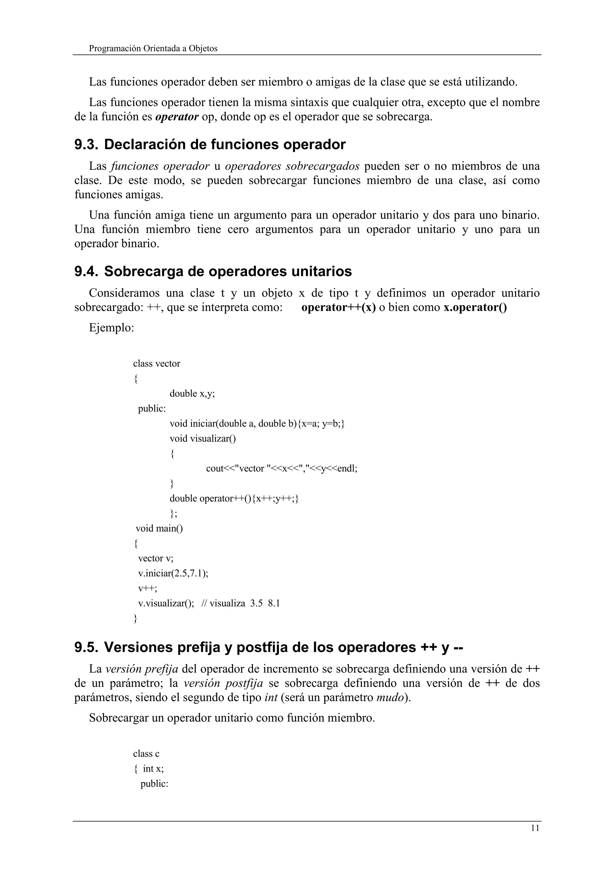 Programación Orientada a Objeto