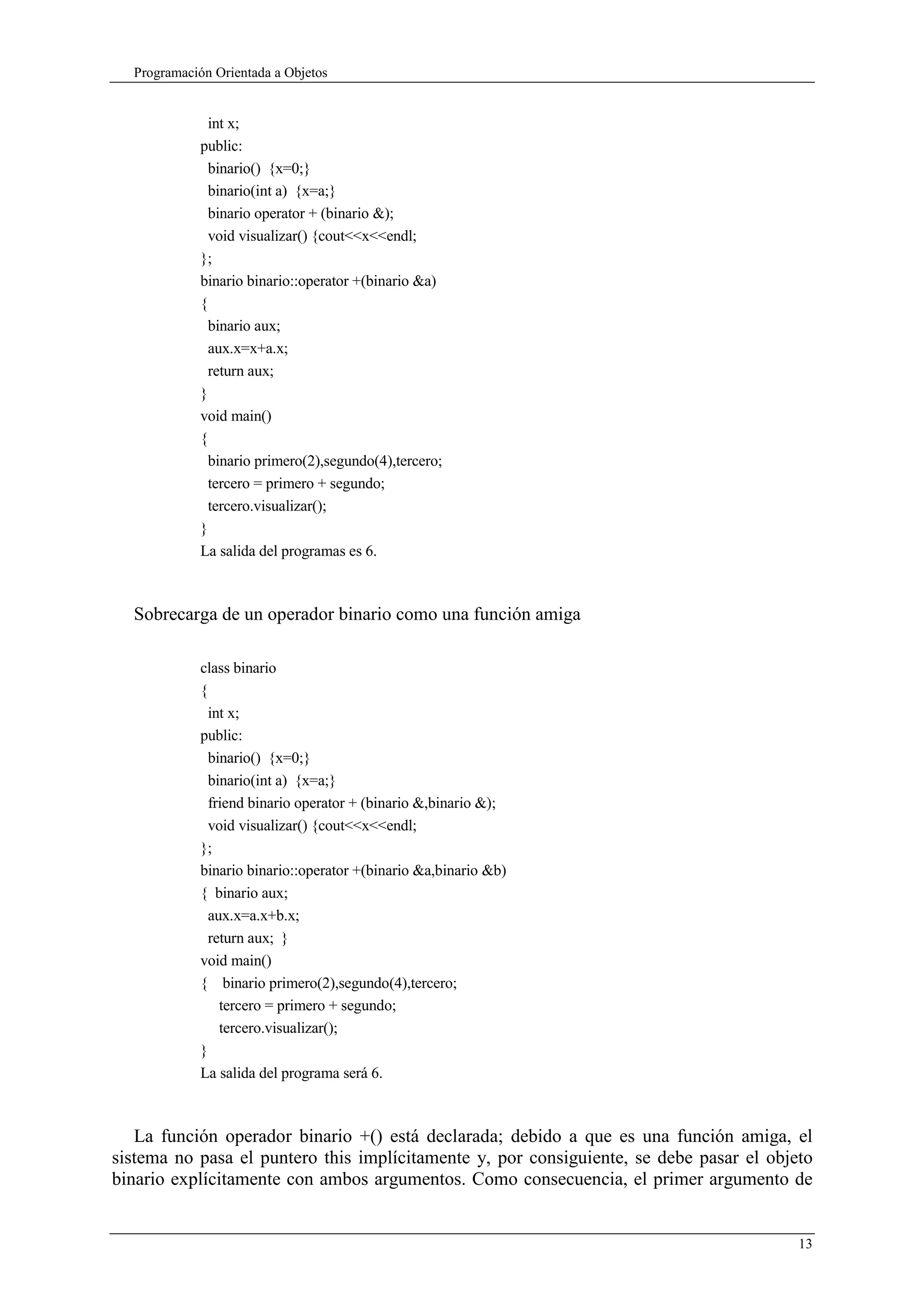 Programación Orientada a Objeto