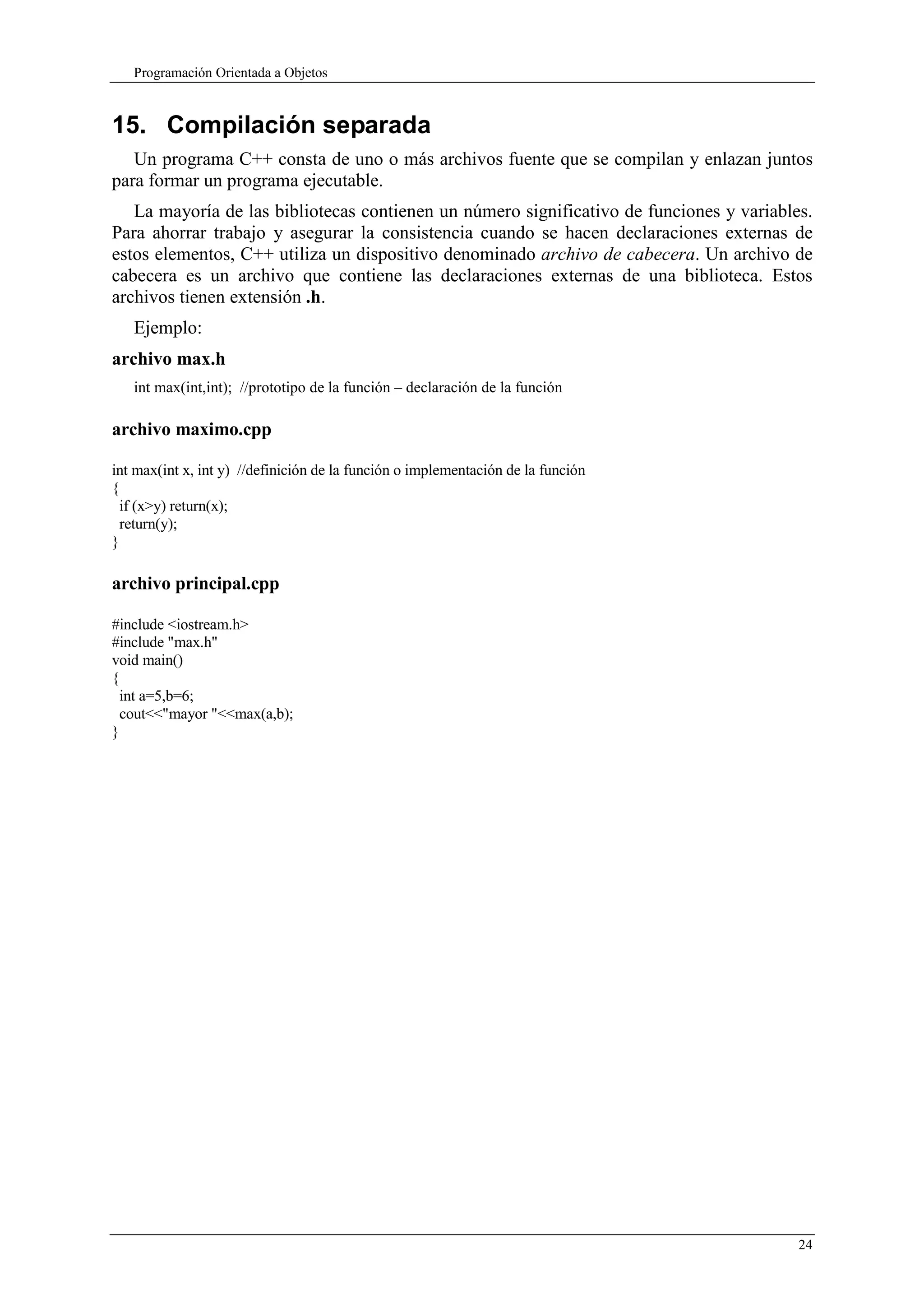 Programación Orientada a Objeto