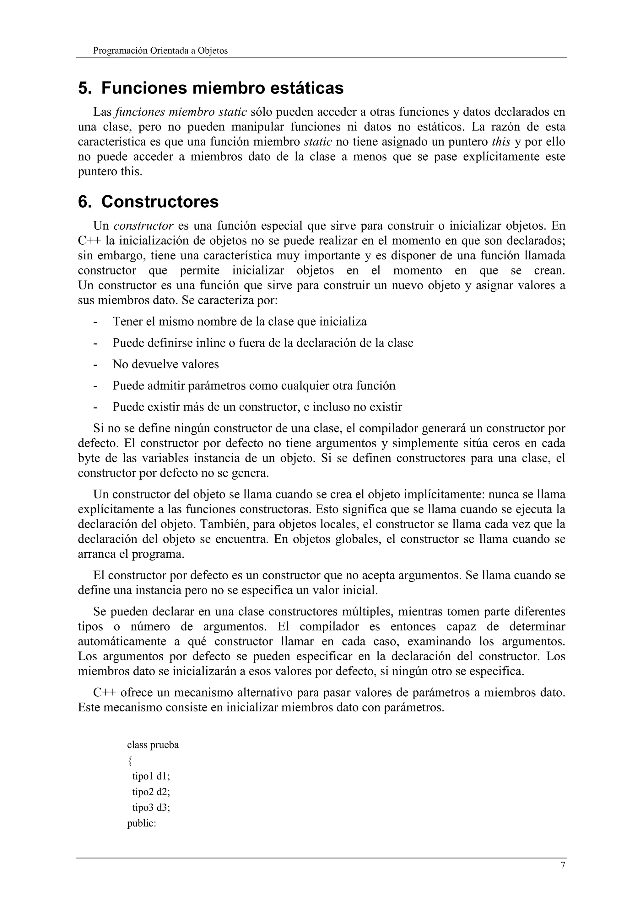 Programación Orientada a Objeto