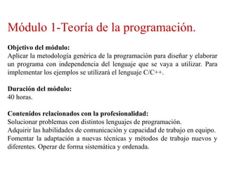 POO 2010- Modulo 1- Tema 1 Algoritmia - copia.ppt