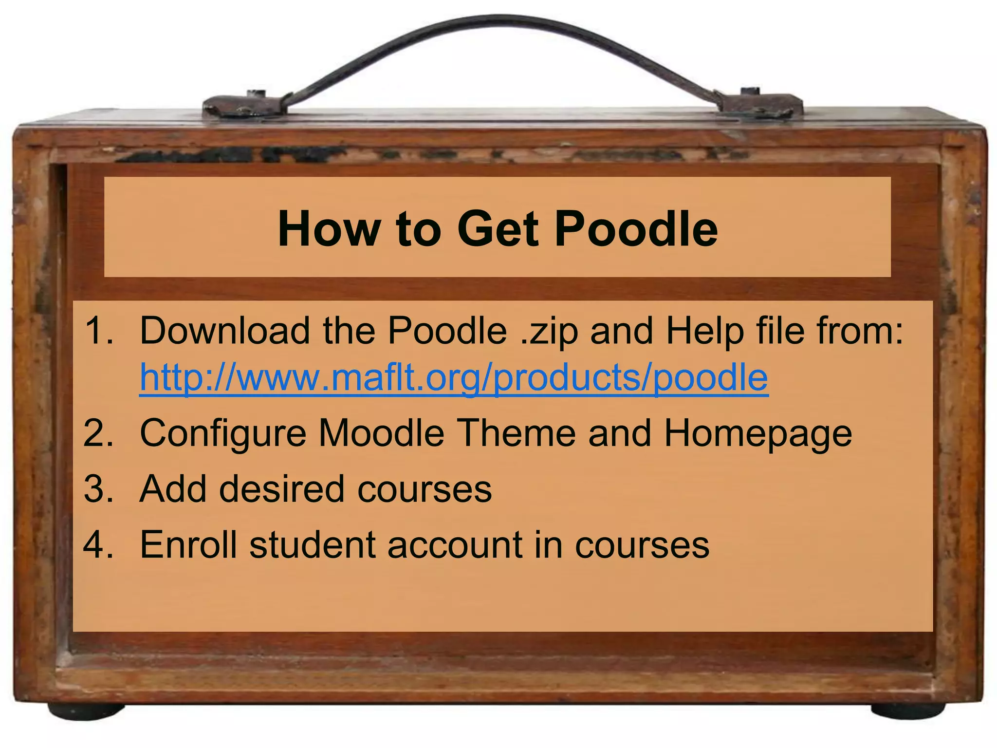 Starting Portable Moodle