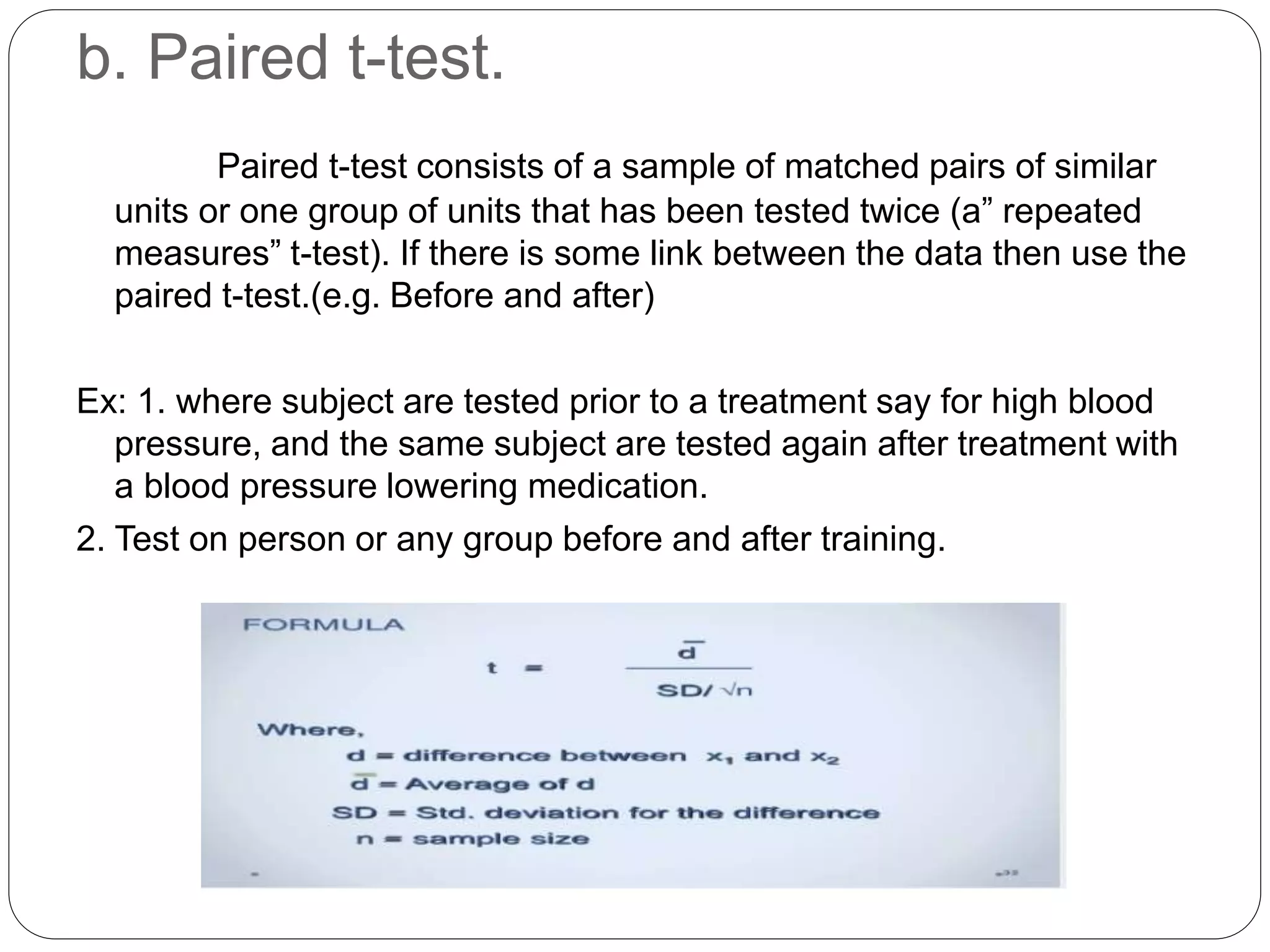Parametric statistical tests pptx
