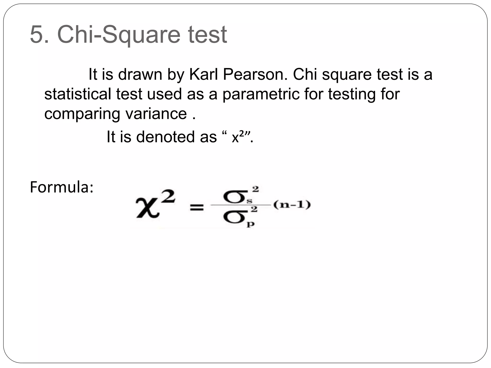 Parametric statistical tests pptx