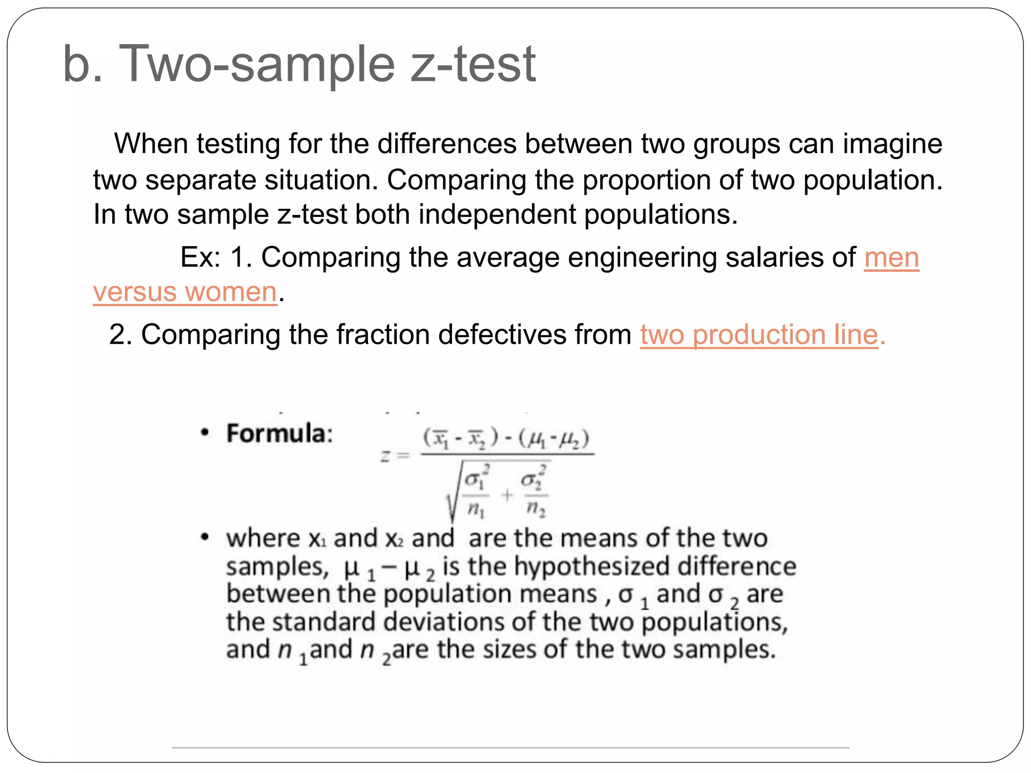 Parametric statistical tests pptx