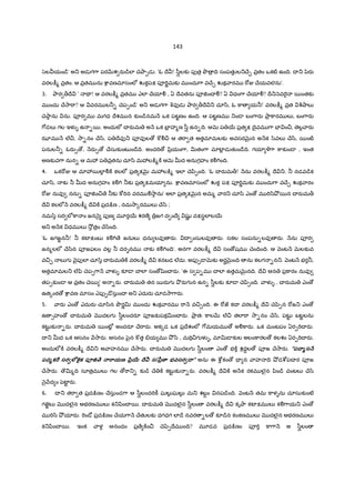 143
/¢ల యం˜¨' అ_ అడ గ7ా పరQRశ రa˜¨లl XెOా&డ . 'ఓ Iే ! /ీgలక` పfత$ Oô $ IV సంపతKల_Xే¹ వ$తం ఒకట} ఉంIV. I _ yzరa
వరల:;% వ$తం. ఆ వ$తమ ను cావణమlసంలe Žక•పP పª"TLమక` మ ందు7ా వXే¹ Žక ారమ "[Ï Xేయవలను'.
3. Oార >Iే ' Ç ! ఆ వరల:;% వ$తమ ఎలl XేయlÃ , ఏ Iేవతను పª†ంX Ã? ఏ ధం7ా XేయlÃ? Ir_ nవ"«¬ 5ంతక`
మ ందు Xే2ా"ా? ఆ వరమ ల®- Xెప&ం˜¨' అ_ అడ గ7ా qవfడ Oార >Iే _ చూ/ి, ఓ ]ా య®! వరల:;% వ$త c©¤ాల`
XెOాను ను. పªర మ మగధ Iేశమ న క`ం˜¨నమ H ఒక పటˆణం ఉంIV. ఆ పటˆణమ _ం˜ బం7ారa Oా$ ]ారమ ల`, బం7ారa
7[డల` గల ఇళ ఉ -5. అందులe X రaమ అ H ఒక బF$ హ%ణ /ీg ఉన-IV. ఆQ× ప 56 ప$త P Iైవమ 7ా EF ం¼, ెల• ారa
ఝlమ H ల@¼, 2ా-నం Xే/ి, ప Iేవf_ పªవfల › ] Ã¼ ఆ త"ా త అతమlమలక` అవసరQ×¶న అ Hక /zవల` Xే/ి, 5ంట}
పనుల®- ఓరa& ›, Hరa& › Xేసుక`ంటŒం˜ేIV. అంద"T › yి$యం7ా, vతం7ా మlటF• డ తKం˜ేIV. గయl î7ా ]ాక`ం˜ , ఇంత
అణక`వ7ా నున- ఆ మ3 ప వ$తను చూ/ి మ3ల:¨%]± ఆQ× uద అనుగహం కÃ7TంIV.
4. ఒక"[Ï ఆ మl35లl• Ã]± కలలe ప$త PQ×¶ మ3ల:¨% ఇలl Xెyి&ంIV. 'ఓ X రaమ>! Hను వరల:;% Iే _. ® నడవ˜¨క
చూ/ి, క` ® uద అనుగహం కÃ7T ®క` ప$త Pమయl ను. cావణమlసంలe Žక• పP పª"TLమక` మ ందు7ా వXే¹ Žక ారం
"[Ï నువf నను- పª†ం¼ ే ®క` ]w"Tన వరమ Ã2ాను' అలl ప$త PQ×¶న అమ% ార_ చూ/ి ఎం › మ "T/ిO² 5న X రaమ>
Iే కలలe H వరల:;% Iే ]± ప$ద:¨ణ , నమ2ా{రమ ల` Xే/ి ;
నమ/z సర లe]ా ం జన nౖ పfణ మ?ర56 శరణ° $జగ ద ంIే షKL వPసBలlల56
అ_ అ Hక ధమ ల` 2² త$ం Xే/ింIV.
'ఓ జగజÌన®! ® కటFPంబ కÃ7T ే జనుల` ధను లవf రa. I ంసులవf రa. సకల సంపను-లవf రa. Hను పªర
జన%లలe Xే/ిన పªజఫలం వల• ® దరGనమ క` కÃ7TంIV'. అన7ా వరల:;% Iే సం ›షమ XెంIVంIV. ఆ nంట H Q×లక`వ
వ¼¹ ల`గ nౖపfలl చూ/z X రaమ ]± వరల:;% Iే కనబడ ల@దు. అపf&˜ Q×క` అరBQ×¶ంIV ను కలగ -న_. nంట H భర®,
అతమlమల_ ల@yి Xెప&7ా H ాళ కà˜ X లl సం ›šింX రa. 'ఈ స ప-మ X లl ఉతమQ×¶నIV. Iే ఆన ప$]ారం నువf
తప&క`ం˜ ఆ వ$తం Xె5 ' అ -రa. X రaమ తన 5రaగ O! రaగ న ఉన- /ీgలక` కà˜ Xెyి&ంIV. ాళ , X రaమ ఎం ›
ఉత{ంఠ › cావణ మlసం ఎపf&˜ొసుంI అ_ ఎదురa చూడ2ా7ారa.
5. ారa ఎం › ఎదురa చూ/ిన OôరLv మ ందు Žక ారమ "ా H వ¼¹ంIV. ఈ "[జ కI వరల:;% Iే Xెyి&న "[జ_ ఎం ›
ఉ 1హం › X రaమ దలగ /ీgలందరS పªజక`పకvంX రa. Oా$ తః ]ాలQR ల@¼ తలl"ా 2ా-నం Xే/ి, పటŒˆ బటˆలను
కటŒˆ క` -రa. X రaమ 5ంటÒ• అందరS Xే"ారa. అక{డ ఒక ప$Iేశంలe 7[మయమ › అÃ]ారa. ఒక మంటపం ఏర&"TX రa.
I _ uద ఒక ఆసనం H2ారa. ఆసనం y¢ౖన ] త -య మ O² /ి , మ"T¼గ ళ , మlv˜ క`ల అలం]ారల › కలశం ఏర&"TX రa.
అందులe]± వరల:;% Iే _ అ ాహనమ Xే2ారa. X రaమ దలగ /ీgలం ఎం › భ]± శద‡ల › పªజ Xే2ారa. “ప4.,స3E
పద,క n సర2ల™ Õక ప1Ö=ే 3. ాయణ €ి·× 4ేI సు€ీ=. భవసర24.” అను ఈ cd• కం › = న ాహ IV ¤² డcdపX ర పªజ
Xే2ారa. 'v%IV సూత$మ ల` గల ›"ా_- క`˜¨ Xే ]± కటŒˆ క` -రa. వరల:;% Iే ]± అ Hక రకమ లౖన yిం˜¨ వంటల` Xే/ి
nౖ Hద ం y¢టFˆ రa.
6. I _ త"ా త ప$ద:¨ణం Xేసుండ7ా ఆ /ీgలంద"T]â ఘల`• ఘల`• మ_ శబ‡ం నప˜¨ంIV. nంట H తమ ]ాళ ను చూసుక`ంటê
గజ«Ìల` దలౖన ఆభరణమ ల` క_yింX 5. X రaమ దలౖన /ీgలం వరల:;% Iే కృOా కటFPమ ల` కÃ7ాయ_ ఎం ›
మ "T/ి O² యlరa. "«ం˜ో ప$ద:¨ణం Xేయ7ా H XేతKలక` ధగధగ లl˜ే నవర -ల › కà˜¨న కంకణమ ల` దలౖన ఆభరణమ ల`
క_yింX 5. ఇంక ాళ• ఆనందం ప$ ే ]±ం¼ Xెyz&Iేమ ంIV? మ?డవ ప$ద:¨ణం పª"T ]ా7ా H అ /ీgలం
 