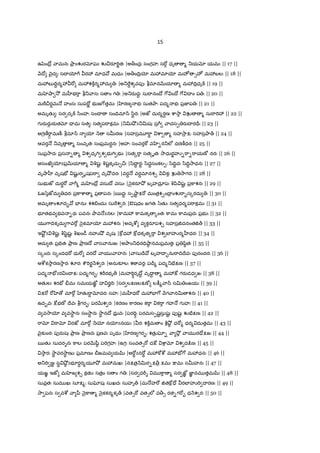 15
ఉyzంIో$ ామనః Oా$ ంŽరxఘః Ž¼రS"TÌతః |అ>ంద$ః సంగహః స"[• ధృ % _యx యమః || 17 ||
HIో nౖద ః సI ƒ7D ర3 మlధ మధుః |అ>ంIV$ƒ మ3మlƒ మహÐ 1హÐ మ3బలః || 18 ||
మ3బ IV‡ర%3 "[ మ3శ]±ర%3దు ః |అ_"Ÿశ వపfః bమlనQRయl % మ3IV$ధృ || 19 ||
మ ¤ా 2² మ ™భ"ా b_ ాసః స ం గ ః |అ_రaద‡ః సు"ానంIో 7[ ంIో 7[ I ం ప ః || 20 ||
మ"D¼రŸమ … హంసః సుప"[L భ జ7[తమః | ‚రణ భః సుతOాః పద% భః ప$జ‹ప ః || 21 ||
అమృతK ః సర దృ /ింహః సం= సం=Vమl^ /ిBరః |అజt దుర%ర¾ణః cా2ా Ž % సు"ా"T3 || 22 ||
గ రaరa• రaతx = మ సత ః సత ప"ాకమః |_v¤² z_vషః స$7D ాచస& రaI ర=rః || 23 ||
అగణ£"ా•þ మణ£ః bమl^ ƒ H సuరణః |సహస$మ?"ా‡ cా % సహ2ా$ Pః సహస$Oా„ || 24 ||
ఆవర … _వృ % సంవృతః సంప$మరŸనః |అహః సంవర]w వ ‚-ర_లe ధరణ£ధరః || 25 ||
సుప$2ాదః ప$స - % శ ధృ7T శ భ 7T భ ః |సత{"ా సత{ృతః 2ాధురÌహi-"ా-"ాయణÒ నరః || 26 ||
అసంఖ ƒzప$QRయl % qషˆః qషˆకృచు·¼ః |/ిI‡ రBః /ిద‡సంకల&ః /ిIV‡దః /ిIV‡2ాధనః || 27 ||
వృ¤ా ™ వృషE´ షKL ర ృషప"ా వృ¤² దరః |వర‡ … వర‡మlనశ¹ కః Ž 2ాగరః || 28 ||
సుభ జt దుర‡"[ ా7D% మ ంIో$ వసుIో వసుః | nౖకరSO² బృహదూ$ పః qyి షˆః ప$]ాశనః || 29 ||
ఓజ/zజtదు ధరః ప$]ాcా % ప$ పనః |ఋద‡ః స&¤ాˆ P"[ మంత$శ¹ంI$ ంŽ"ా•స{రదు ః || 30 ||
అమృ ం ద• EFనుః శశ-ందుః సు"శ రః |ఔషధం జగతః /zతKః సత ధర%ప"ాకమః || 31 ||
భ?తభవ భవ -థః పవనః Oావ …zనలః |]ామ3 ]ామకృ {ంతః ]ామః ]ామప$దః ప$భ ః || 32 ||
య 7ాIVకృదు 7ావ"[ nౖకమlƒ మ3శనః |అదృcd వ కరSపశ¹ సహస$†దనంత†„ || 33 ||
ఇ¤²ˆ z qషˆః qšzˆషˆః qఖం˜; నహi¤² వృషః |]wధ3 ]wధకృత{"ా శ బFహiర% ™ధరః || 34 ||
అచు తః ప$ÇVతః Oా$ ణః Oా$ ణIో ాస ానుజః |అOాం_=Vర=V¤ా! నమప$మతః ప$ šి! తః || 35 ||
స{ందః స{ందధ"[ ధు"[ వరIో ాయ ాహనః | ాసుIే బృహI •ను"ాIVIేవః పfరందరః || 36 ||
అcdక2ారణ2ారః రః cú"TరÌ Hశ రః |అనుకàలః శ వరః పIr% పద%_E³Pణః || 37 ||
పద% E´zర ంI Pః పద%గర•ః శ"Dరభృ„ |మహ"TరృIో‡ వృI‡ % మ3:é గరaడధ జః || 38 ||
అతKలః శరE´ òమః సమయజtÂ హ రç"Tః |సర లPణలPణÒ ల:;% ా^ సv ంజయః || 39 ||
P"[ "[ ‚ › మl"[• తK"ాŸ xదరః సహః |మ ™ధ"[ మ3EF7[ Hగ ానv శనః || 40 ||
ఉద•వః :éభణÒ Iేవః bగర•ః పరQRశ రః |కరణం ]ారణం క"ా క"ా గహ … గ హః || 41 ||
వ వ2ాƒ వ వ2ాB నః సం2ాB నః 2ాB నIో ధు$ వః |పర"Tః పరమస&షˆసుషˆః పfషˆః ŽE³Pణః || 42 ||
"ాx "ాx రజt మl"[• Hƒ నƒzనయః | రః శ]±మ ం c©¤²! ధ"[% ధర% దుతమః || 43 ||
nౖక`ంఠః పfరaషః Oా$ ణః Oా$ ణదః ప$ణవః పృథుః | ‚రణ గర•ః శతK$ •- ా O² ాయ ర=ోPజః || 44 ||
ఋతKః సుదరGనః ]ాలః పరQRšీ! ప"Tగహః |ఉగః సంవత1"[ ద:é cాx శ ద:¨ణః || 45 ||
2ారః 2ాB వర2ాB ణ ః ప$మlణం జమవ య |అ"[B zన"[B మ3]wcd మ3E´7[ మ3ధనః || 46 ||
అ_"T ణLః సB ¤²! zభ?ర‡ర%య?O² మ3మఖః |నPత$ Hvర-P>$ Pమః :¡మః సuహనః || 47 ||
యజÂ ఇజt మ జ శ¹ కతKః సత$ం స ం గ ః |సర ద"DG మ ]ా % సర జtÂ జ‹Â నమ తమ || 48 ||
సువ$తః సుమ ఖః సూP%ః సు•షః సుఖదః సుహృ„ |మ …హ"[ †త]w=ో రబFహi"T I రణః || 49 ||
2ా పనః స వcd ా yీ nౖ]ా % nౖకకర%కృ„ |వత1"[ వత1లe వ>1 రత-గ"[• ధ Hశ రః || 50 ||
 