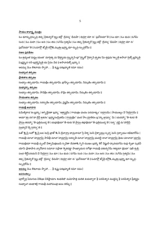 5
*ాయం ాలOరef మంతం
ఓం భ?రa•వసు1వః తథ1’ తKర "”ణ ం భ"[• ’ Iేవస ’ =rమ ‚ | =Vƒ ƒ నః’ ప$X[దయl”„ || ఓం భ?ః | ఓం భ వః | ఓ
సువః | ఓం మహః | ఓం జనః | ఓం తపః | ఓ సత | ఓం తథ1’ తKర "”ణ ం భ"[• ’ Iేవస ’ =rమ ‚ | =Vƒ ƒ నః’
ప$X[దయl”„ || ఓమlO² జt > ర2² உమృతం బ$హ% భ?-రa•వ-సు1వ"[ ||
సజల పదCJణం
ఓం ఉద ంత’మసం యంత’ మlIVత మ’.Ç య ను{ర ^-బF$ ”హ%ణÒ I ^ త1కల’ -భద$మ’Ž- ే అ2ా ా’IV › బ$ %
|| బ$ jk%వ స^-బ$3%yz య ఏవం Hద || అ2ా ాIV › బ$హ% ||
ఆచమ (ఓం ]శ ాయ 2ా 3, … b కృషL పరబ$హ%ణ° నx నమః)
సం-. ంగ తర`ణం
ాతః ాల తర`ణం
సం= ం తర&యlv, 7ాయ>$ం తర&యlv, బF$ ™%ం తర&యlv, _మృÙం తర&యlv ||
మ-. హ+ తర`ణం
సం= ం తర&యlv, 2ా >$ం తర&యlv, "CIr$ం తర&యlv, _మృÙం తర&యlv ||
*ాయం ాల తర`ణం
సం= ం తర&యlv, సరస >ం తర&యlv, nౖషL ం తర&యlv, _మృÙం తర&యlv ||
7ాయB అ ాహన
ఓv ే ]ాP’రం బ$హ% | అ7T-"Ÿవ బ$హ%’ ఇ ర¾ | 7ాయత$ం ఛందం పరమlత%ం’ సరSప | 2ాయ జ ం ’_ƒగ ||
ఆయl’తK వర’I Iే అPరం’ బ$హ%సంvత | 7ాయ>$ం” ఛంద’2ాం మl ేదం బ$’హ% Ïషస ’ QR | యద3-”„-క`రa’ ే
Oాపం తద3-”„-ప$ మ చ ’ ే | యI$ $యl”„-క`రa’ ే Oాపం తI$ $యl”„-ప$ మ చ ’ ే | సర ’ వ"L మ’3Iే
సం= ’Iే సరస ’ ||
ఓజt’உ/ి సహÐ ’உ/ి బల’మ/ి EF$ జt’உ/ి Iే ా ం = మ మl’/ి శ ’మ/ి cా య -స1ర ’మ/ి స"ా య -ర.భ?"[ |
7ాయ>$-మl ా’హయlv 2ా >$-మl ా’హయlv సరస >-మl ా’హయlv ఛంద"D¾- ా’హయlv qయ-మl ాహ’యlv
7ాయ $యl 7ాయ>$ చ·ంIో cా vత$ఋšి స1 Iేవ உ7T-œ-మ ఖం బ$3% q"[ షKL œ-హృదయ రaద$-qGఖl పృÇV
ƒ_ః Oా$ ణ Oాన ా …I న సమl సOా$ ణ c© తవ"ాL 2ాంఖl యన స7[ $ 7ాయ>$ చతK"T శత P"ా $పI ’ షÛ-క`:¨ః
పంచ-b"[¾పనయ H ’_ƒగః | ఓం భ?ః | ఓం భ వః | ఓ సువః | ఓం మహః | ఓం జనః | ఓం తపః | ఓ సత | ఓం
తథ1’ తKర "”ణ ం భ"[• ’ Iేవస ’ =rమ ‚ | =Vƒ ƒ నః’ ప$X[దయl”„ || ఓమlO² జt > ర2² உమృతం బ$హ% భ?-రa•వ-
సు1వ"[ ||
ఆచమ (ఓం ]శ ాయ 2ా 3, … b కృషL పరబ$హ%ణ° నx నమః)
జపసంకల`ః
పª"[ క ఏవంగ ణ c©షణ q¤ా! యlం Žభ Çౌ మxOాత దు"Tత PయI "ా b పరQRశ ర మ IVŸస b పరQRశ ర yీ$త రBం
సం= ంగ యÇ శ]± 7ాయ>$ మ3మంత$ జపం క"Tšz ||
 