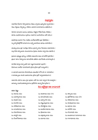 60
రA4.షtకం
నమluశ ucాన _"ా ణరSపం భ ం ా పకం బ$హ% Hద స రSప |
_జం _రa• ణం _"T కల&ం _"Dహం చI ]ాశ మl]ాశ ాసం భజహ ||
_"ా]ార xం]ార మ?లం తK"Dయం 7T"TఙÜÂ న 7[>త uశం 7T"Dశ |
క"ాళం మ3]ాల]ాలం కృOాలం గ ణ 7ార సం2ార2ారం న › హ ||
తK¤ా"ాIV$ సం]ాశ 7Cరం గంòరం మ …భ?త]wట} ప$EF bశ"Dర |
సుáర º%îకలe• Ã® X రa7ాంగం ల2ాIలబFల@ందు భ?షం మ శ ||
చలతK{ండలం భ?$ సు Hత$ం cాలం ప$స -ననం ®లకంఠం దయlళ |
మృ7ా=rశ చ"ా%ంబరం మ ండమlలం yి$యం శంకరం సర థం భజ‹v ||
ప$చండం ప$కృషˆం ప$గల•ం ప"శ అఖండ అజం EFను]wట} ప$]ాశ |
త$5¦ ల _రS%లనం లOాణoం భజహం భ ా®ప ం EFవగమ ||
క¥¦>త క¥¦ ణ కలl&ంత"D సI సజÌ నందI పf"ా"D |
¼I నంద సంIోహ x3ప]ా"D ప$/ీద ప$/ీద ప$E´ మన%= "D ||
న యlవ• ఉమl థ OాI ర ందం భజం>హ లe] ప" ా "ాణ |
న వతK1ఖం cాం సం ప శం ప$/ీద ప$E´ సర భ? =V ాస ||
నజ‹ v ƒగం జపం nౖవ పªజ‹ం న › హం సI సర I Iేవ తKభ |
జ"ాజన% దుఃఖCఘ తప మlనం ప$E´Oా ‚ అపన-uశ ప$/ీద! ||
>వ అ•;t త<ర శత 3.మOవ•
రచన: Tషi•
ఓం q ాయ నమః
ఓం మ శ "ాయ నమః
ఓం శంభ H నమః
ఓం yి ]± H నమః
ఓం శqc©ఖ"ాయ నమః
ఓం ామIే ాయ నమః
ఓం రSOా:¡య నమః
ఓం కప"TŸ H నమః
ఓం ®లలe ‚ య నమః
ఓం శంక"ాయ నమః (10)
ఓం లOాణ56 నమః
ఓం ఖటF ం7T H నమః
ఓం షKL వల•EFయ నమః
ఓం qyి ¤ాˆ య నమః
ఓం అం-]ా Ç య నమః
ఓం bకంöాయ నమః
ఓం భకవత1లlయ నమః
ఓం భ ాయ నమః
ఓం శ"ా య నమః
ఓం $లe]cాయ నమః (20)
ఓం q కంöాయ నమః
ఓం q ాyి$యlయ నమః
ఓం ఉ7ాయ నమః
ఓం కOాÃ H నమః
ఓం ]Cమlర56 నమః
ఓం అంధ]ాసుర సూద య నమః
ఓం గం7ాధ"ాయ నమః
 