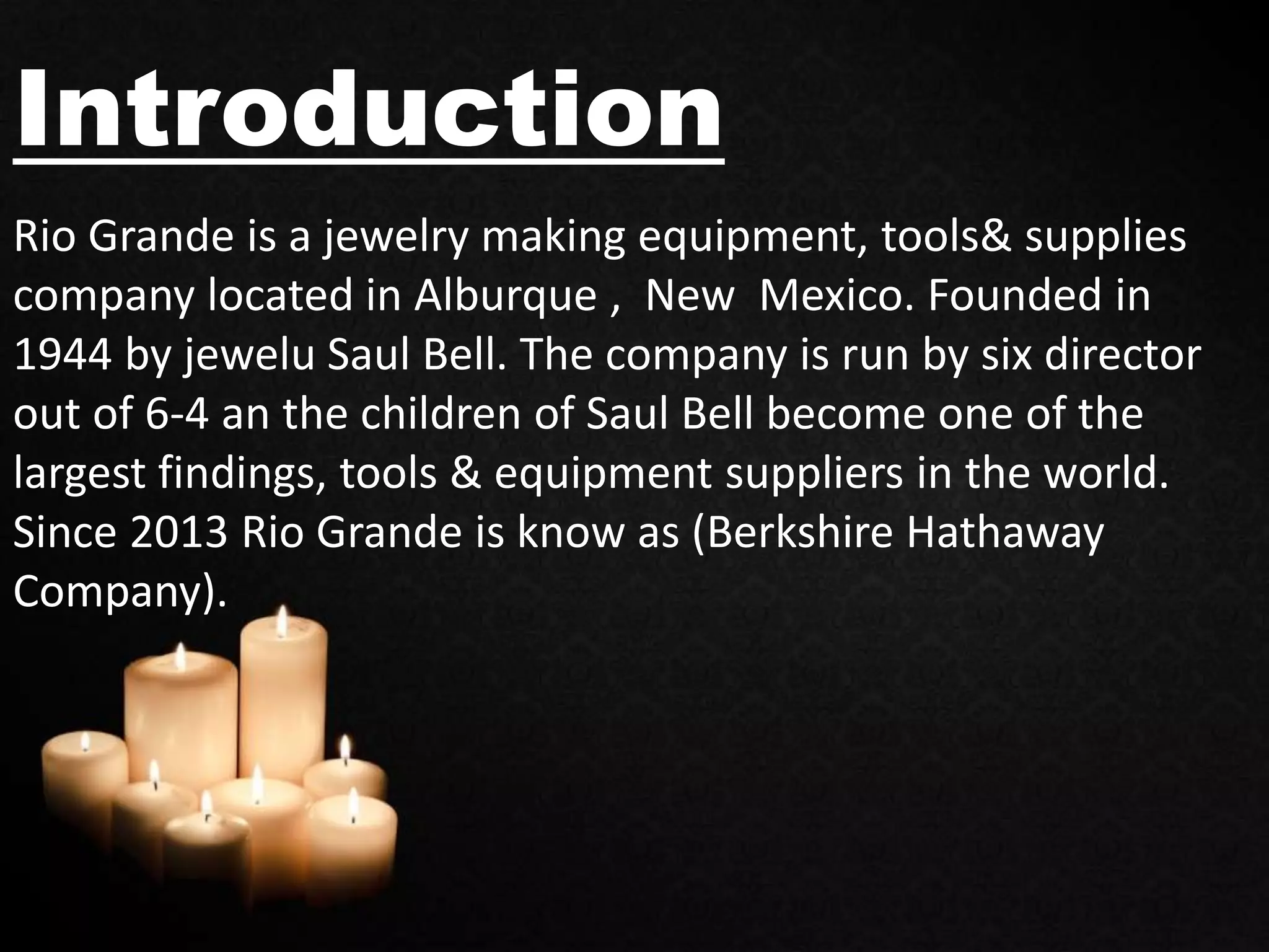 Rio Grande supply co case study PPTX