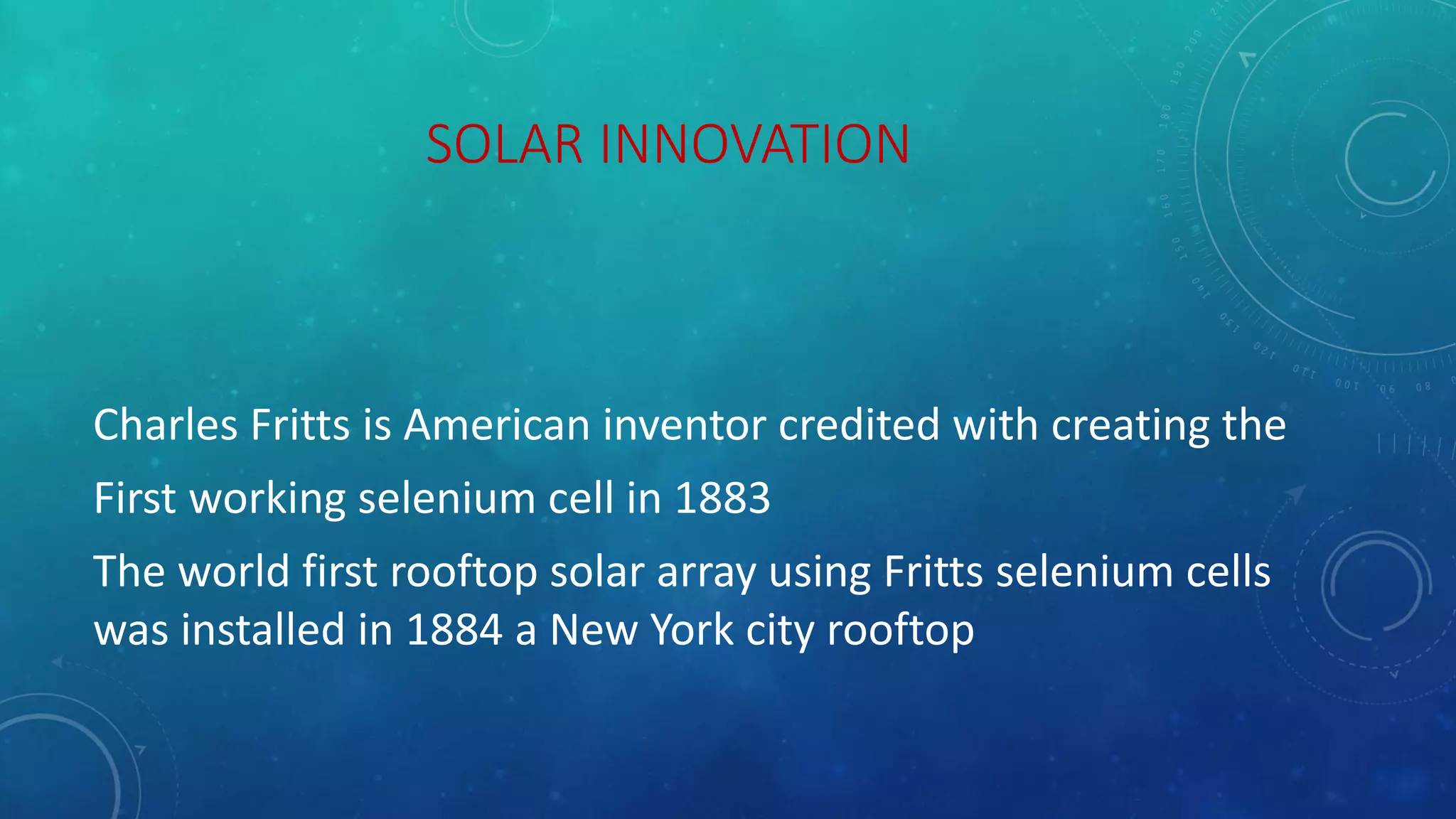 solar innovation | PPTX