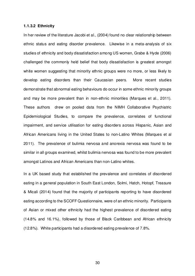 Eating disorder essay thesis