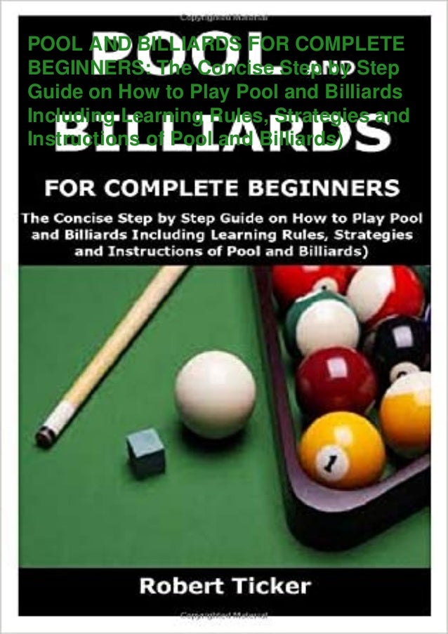 Pdf Pool And Billiards For Complete Beginners The Concise Step By