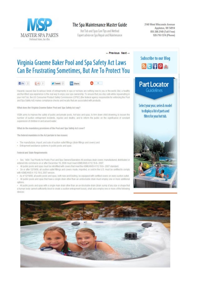 Pool and Spa Safety Act Laws