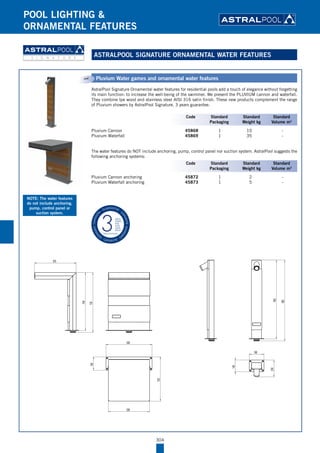 Pool lighting and ornamental features | PDF