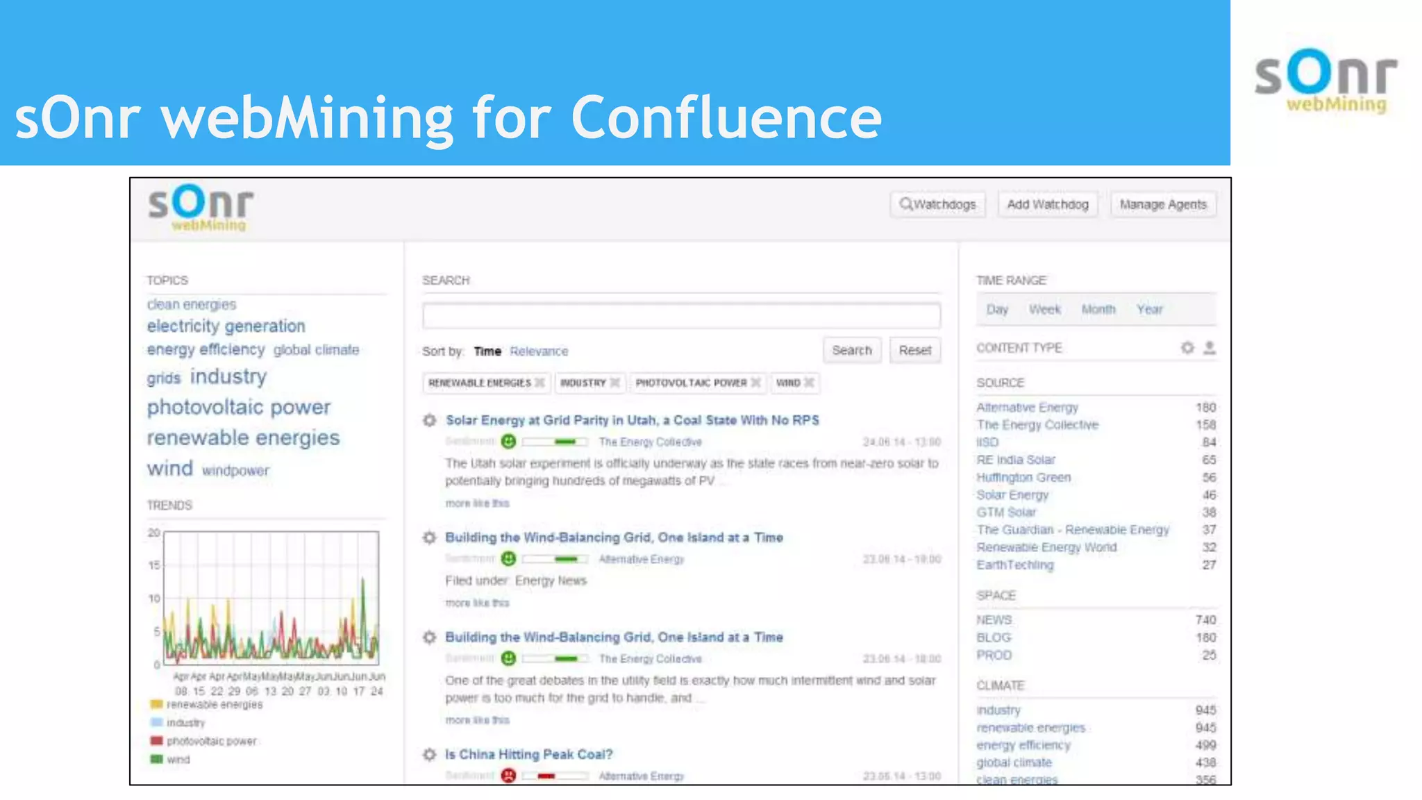 sOnr webMining for Confluence
 