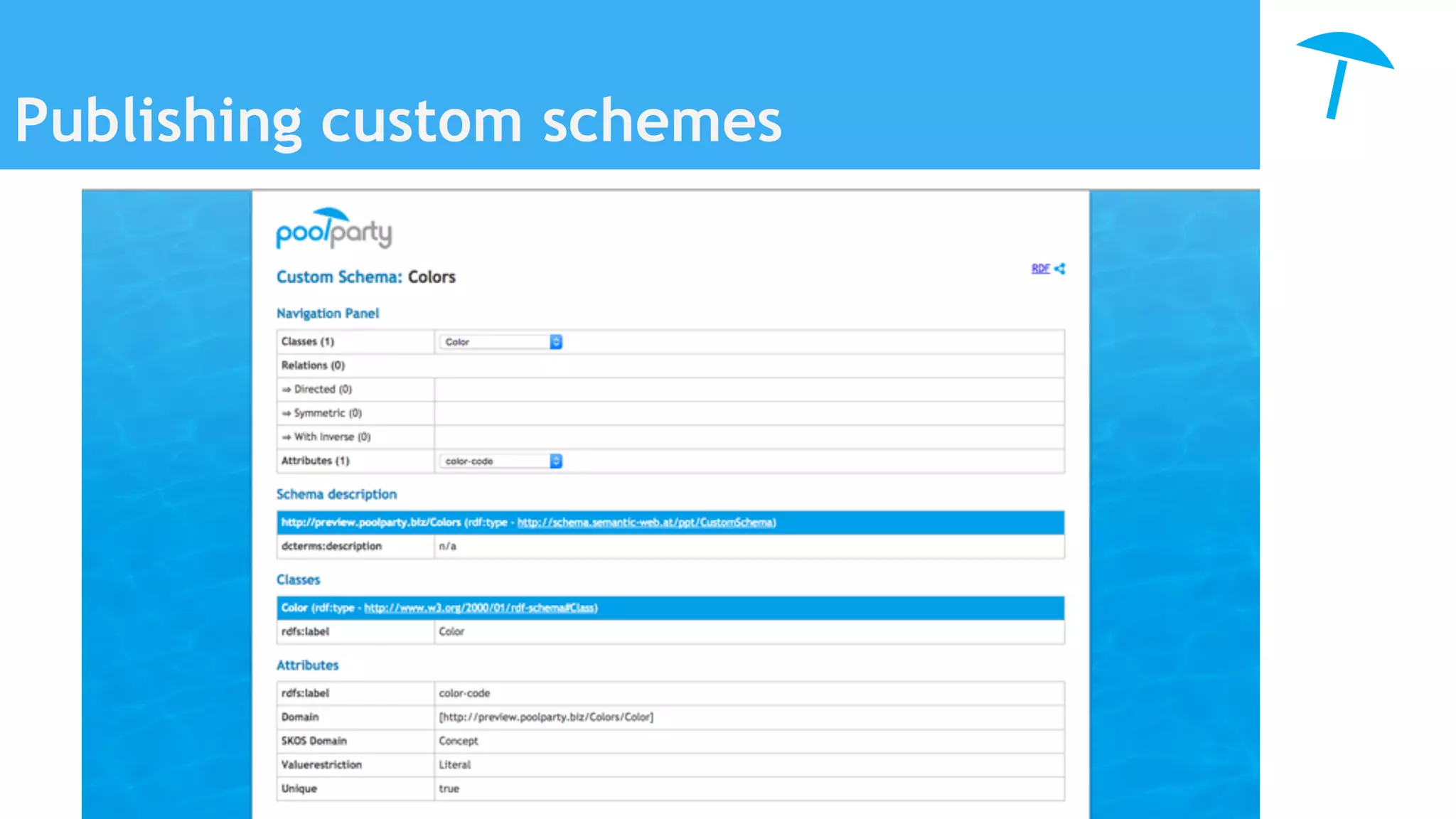Publishing custom schemes
 