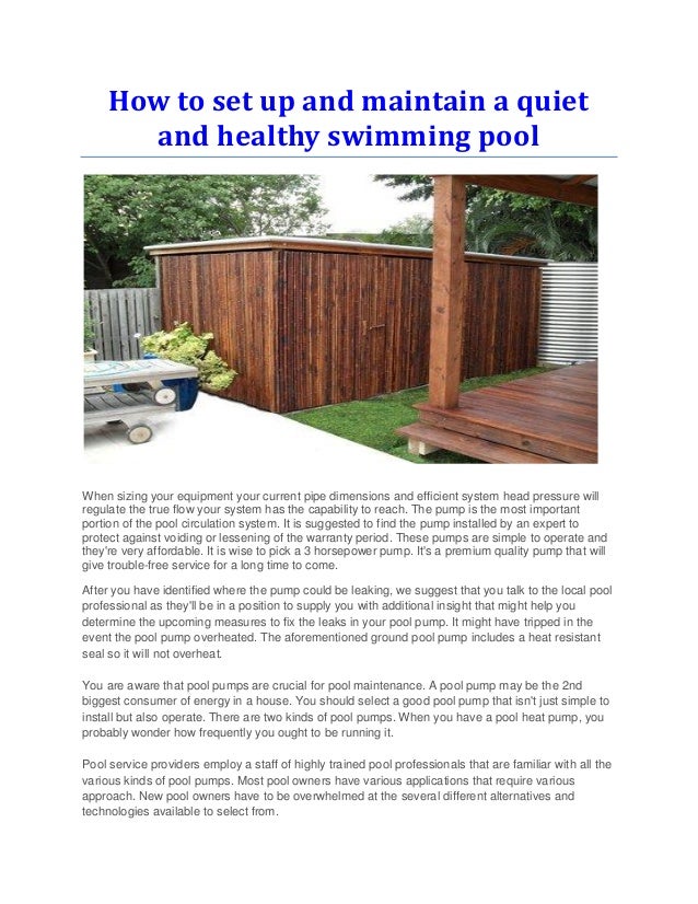 Pool pump noise reducer