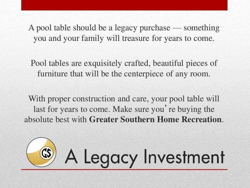 Pool Table Buying Guide