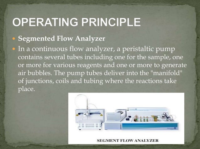 Autoanalyzer Diagram Automatic And Semi Automatic Analyser Biochemistry | PPTX