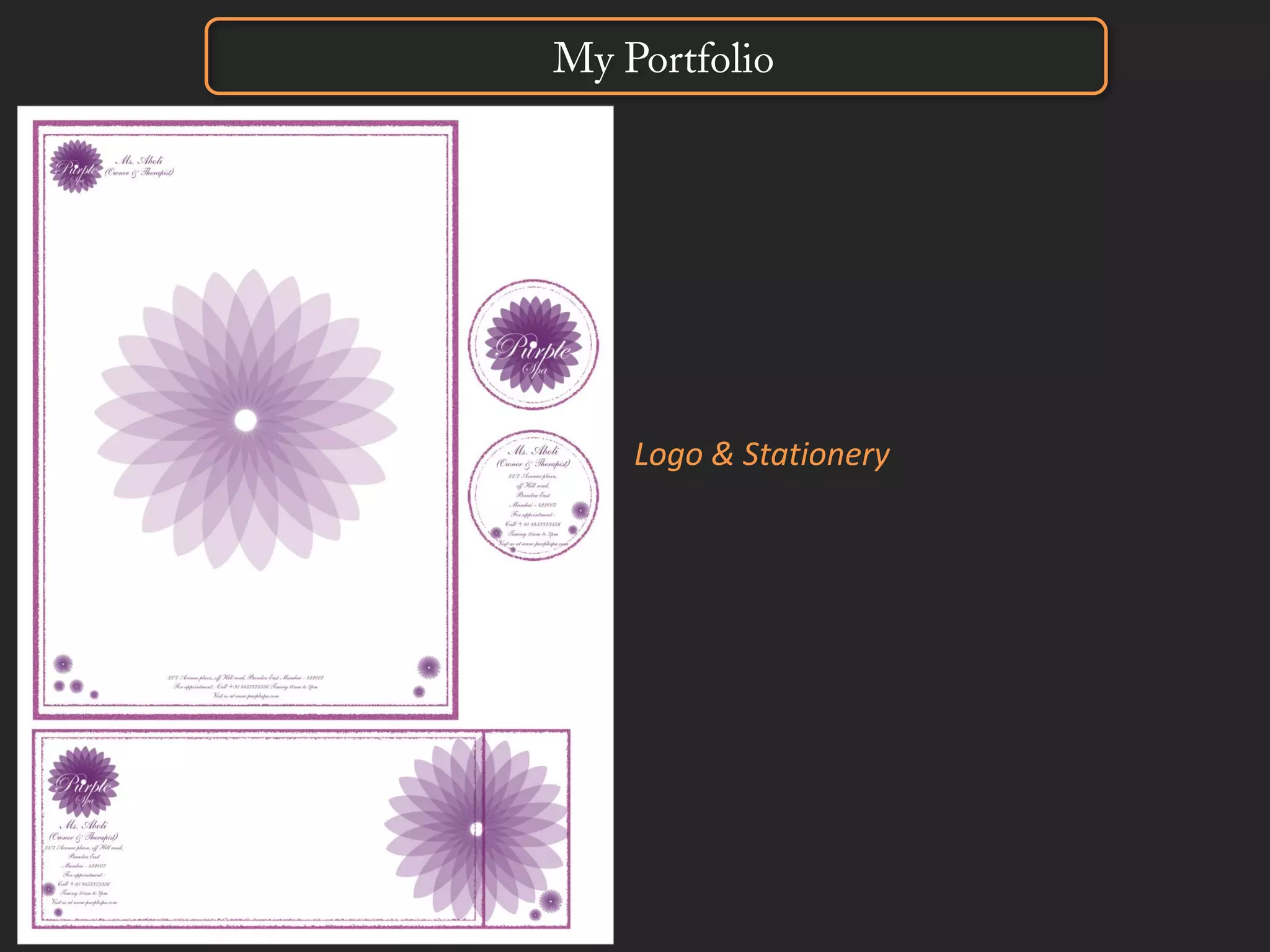 My Portfolio
Logo & Stationery
 