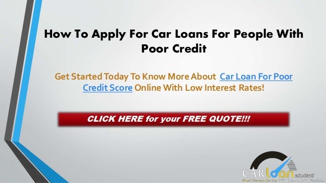 credit score to qualify for car loan