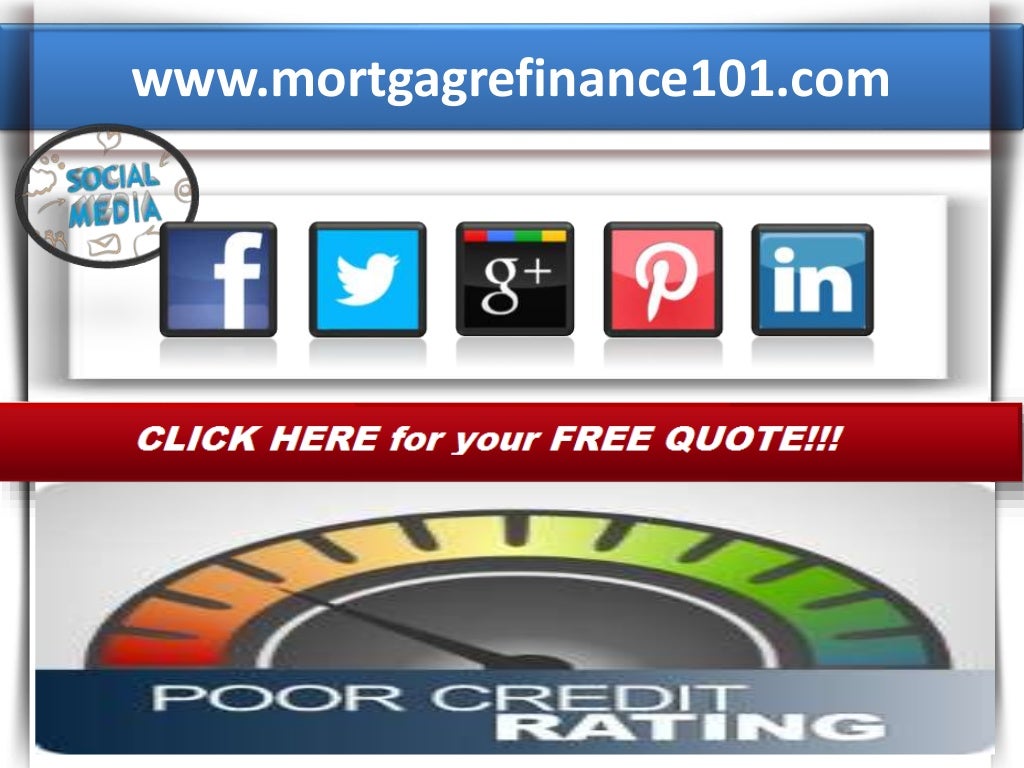 How to Refinance Mortgage with Poor Credit Rating