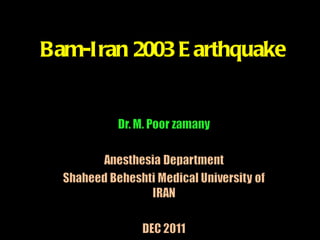 Bam-Iran 2003 Earthquake 