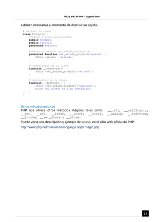 Poo y mvc en php | PDF