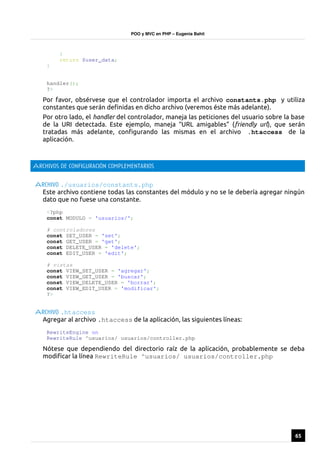 Poo y mvc en php | PDF