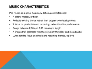 Pop | PPTX | Contemporary Hits/Pop/Top 40 | Music