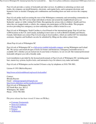 car unlock service wilmington nc