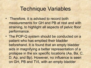 POP-Q-1.ppt for pelvic organ prolapse for | PPT
