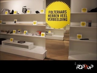Pop up as a marketing tool