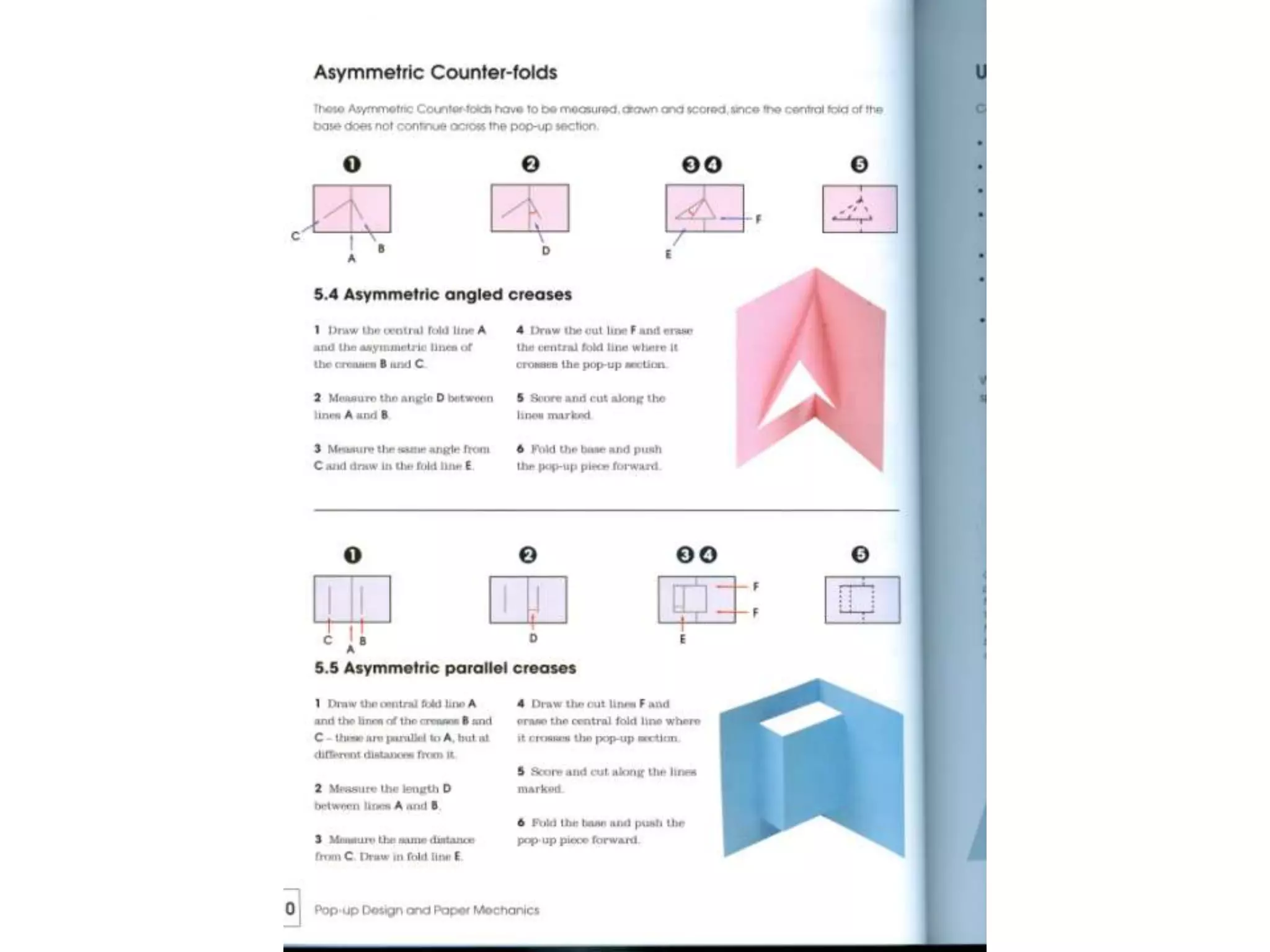 Pop up design and paper mechanics