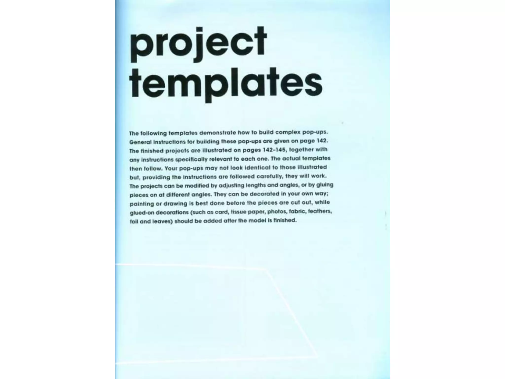 Pop up design and paper mechanics