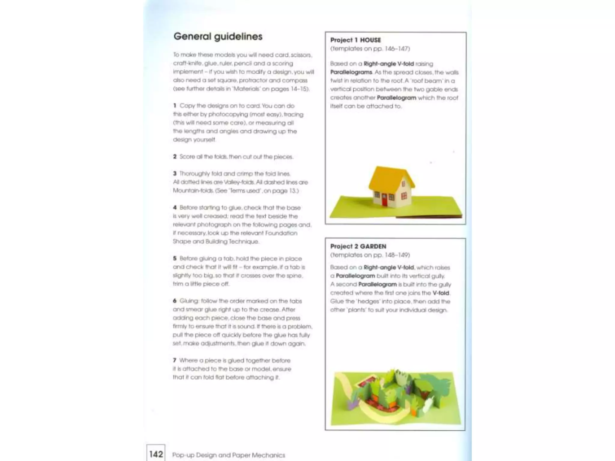 Pop up design and paper mechanics