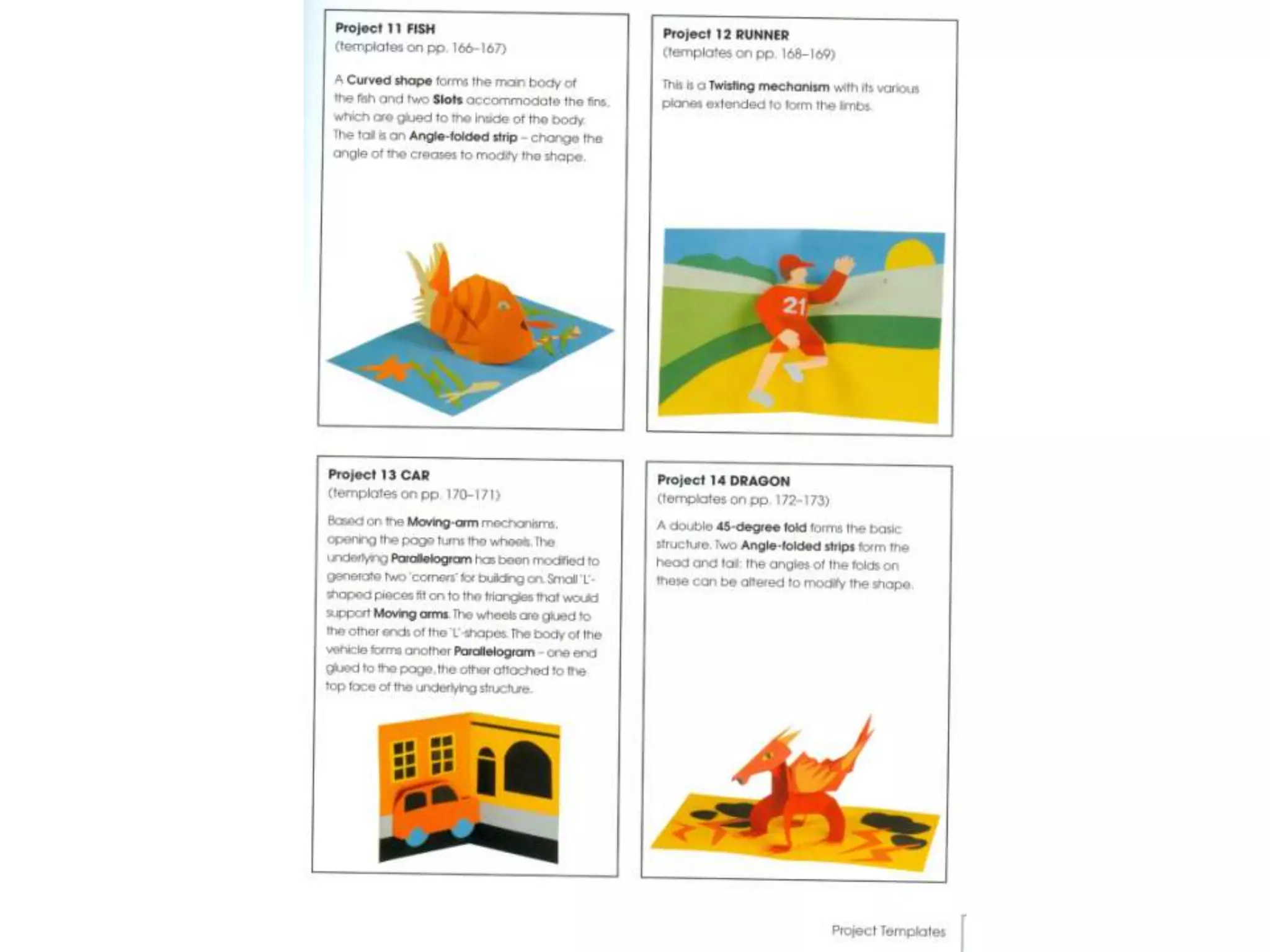 Pop up design and paper mechanics