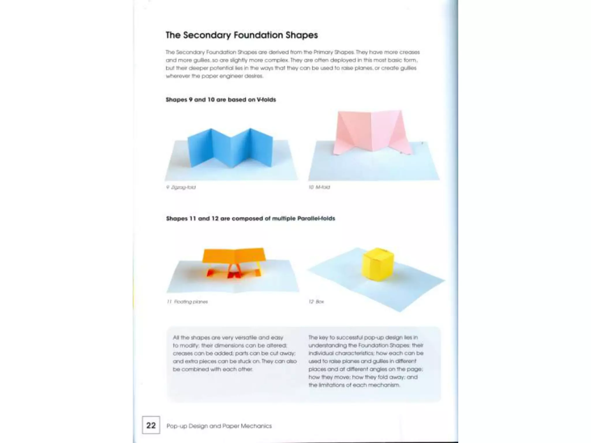 Pop up design and paper mechanics