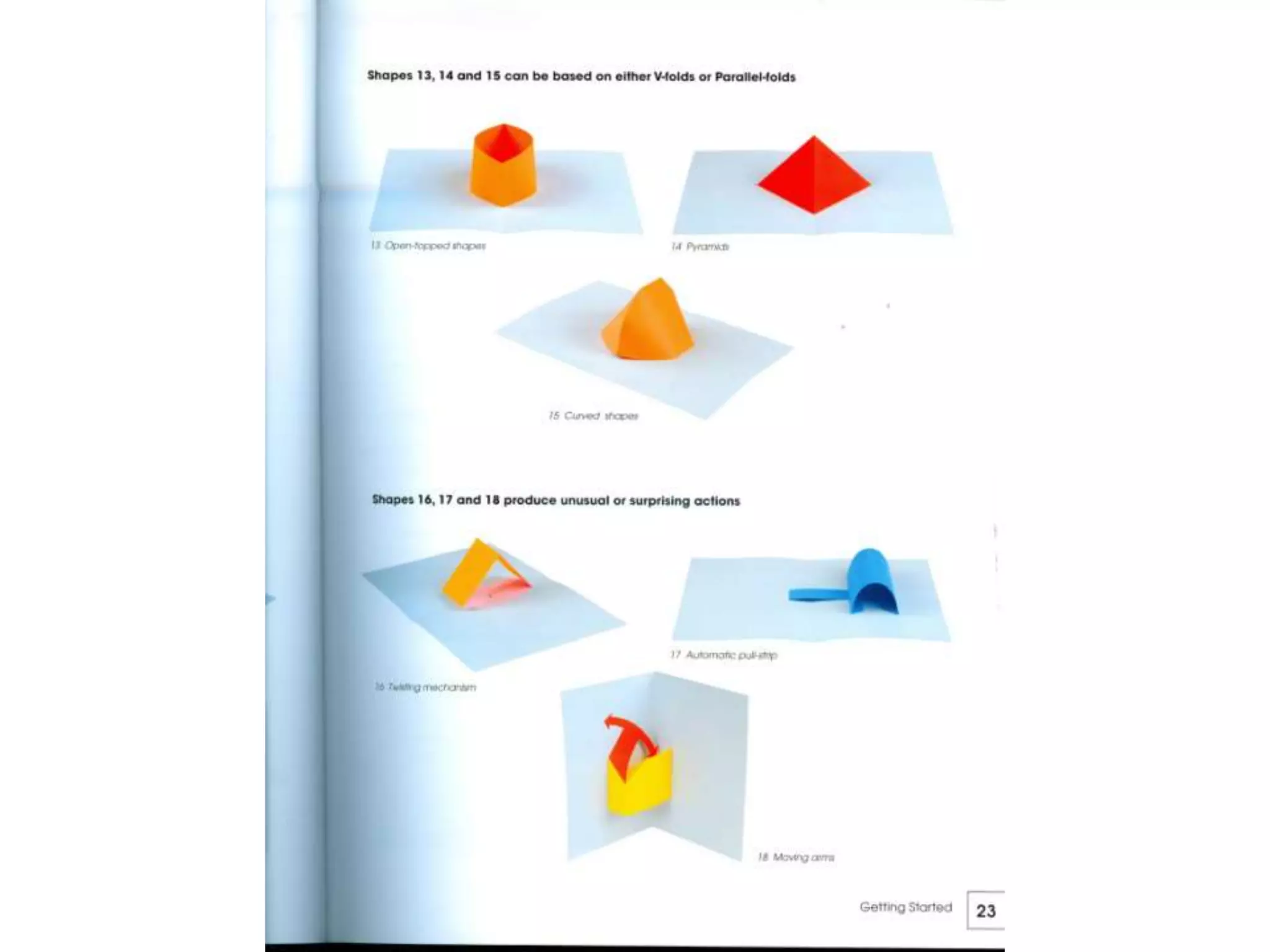 Pop up design and paper mechanics