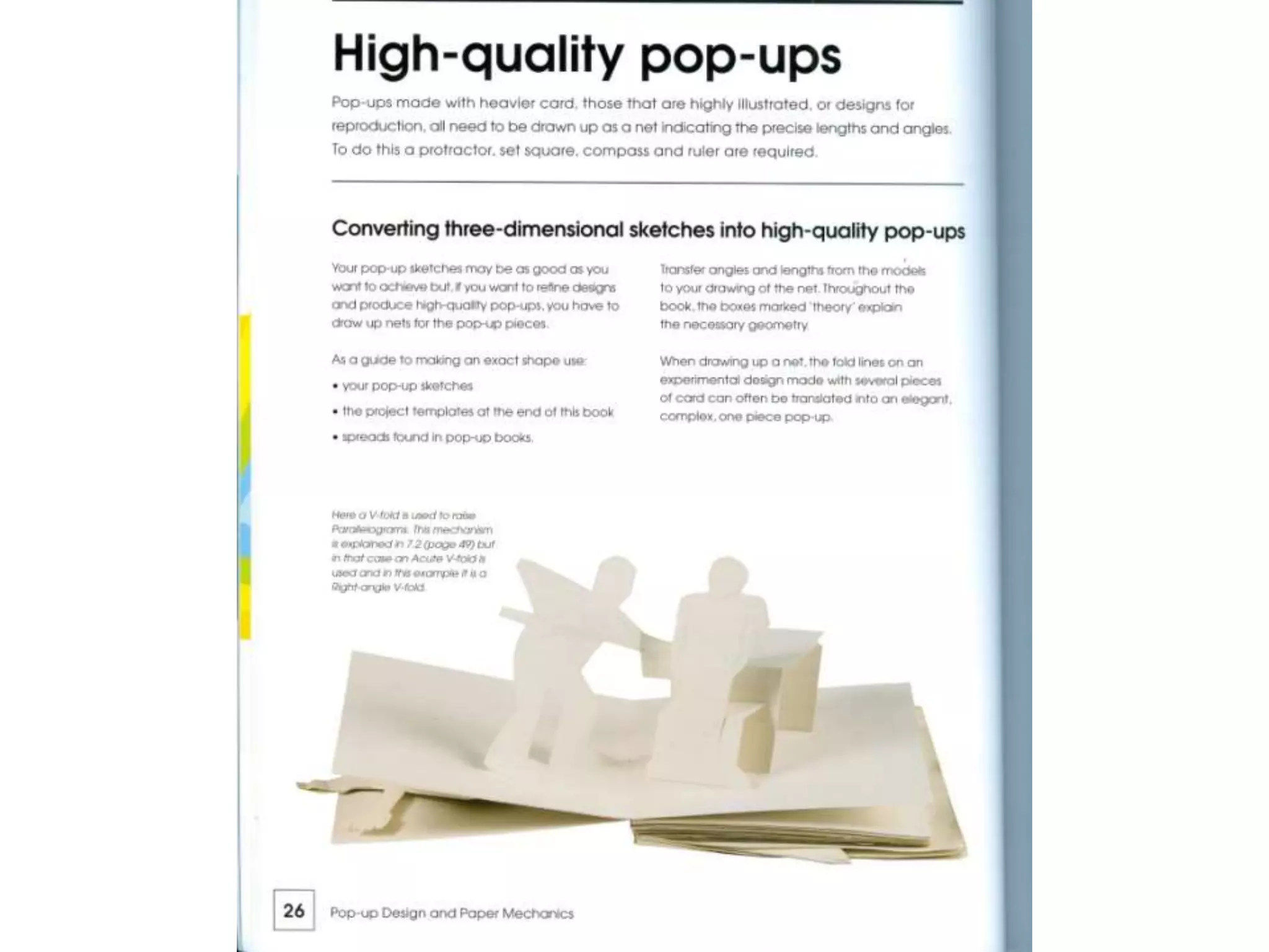 Pop up design and paper mechanics