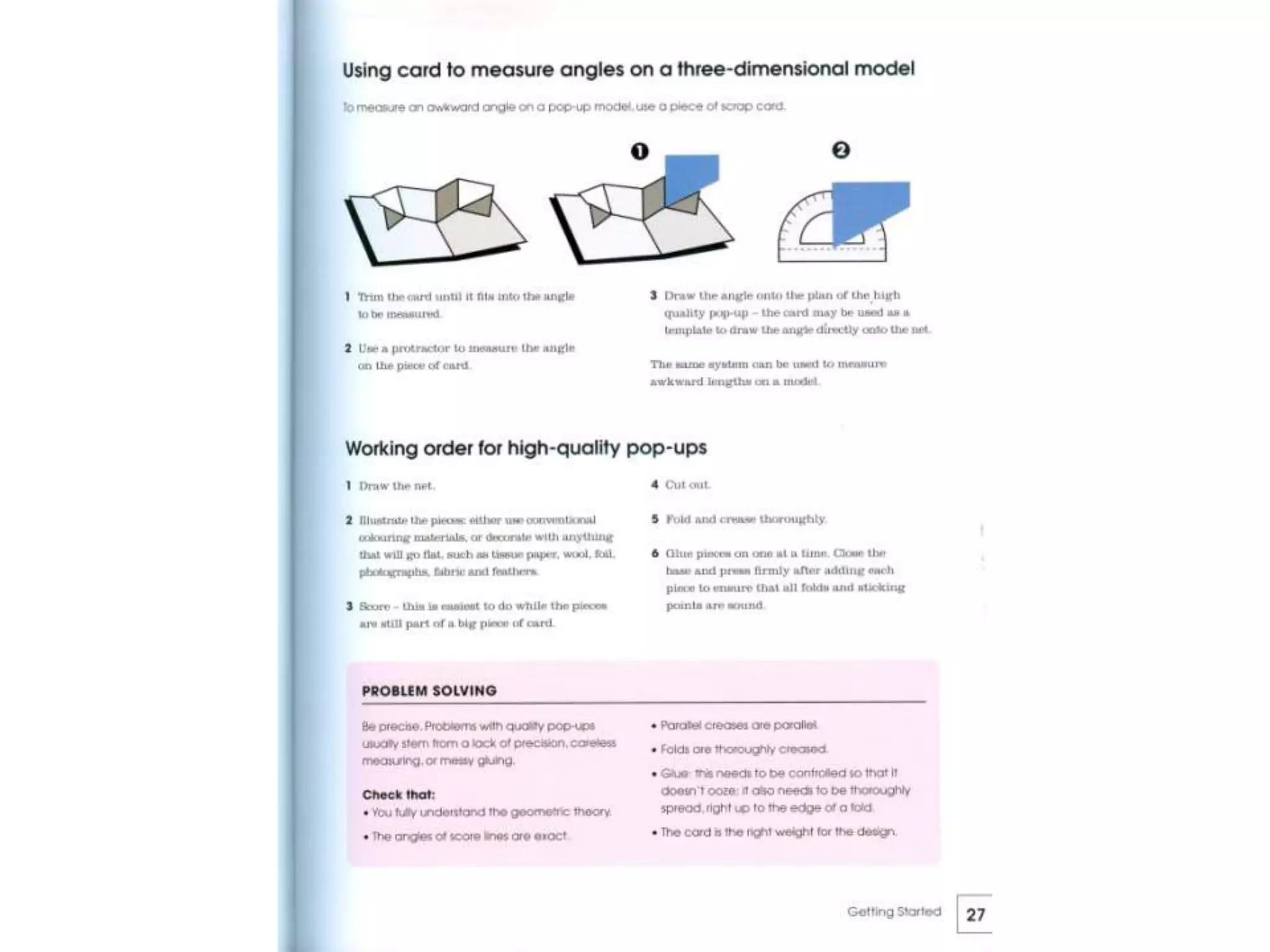 Pop up design and paper mechanics