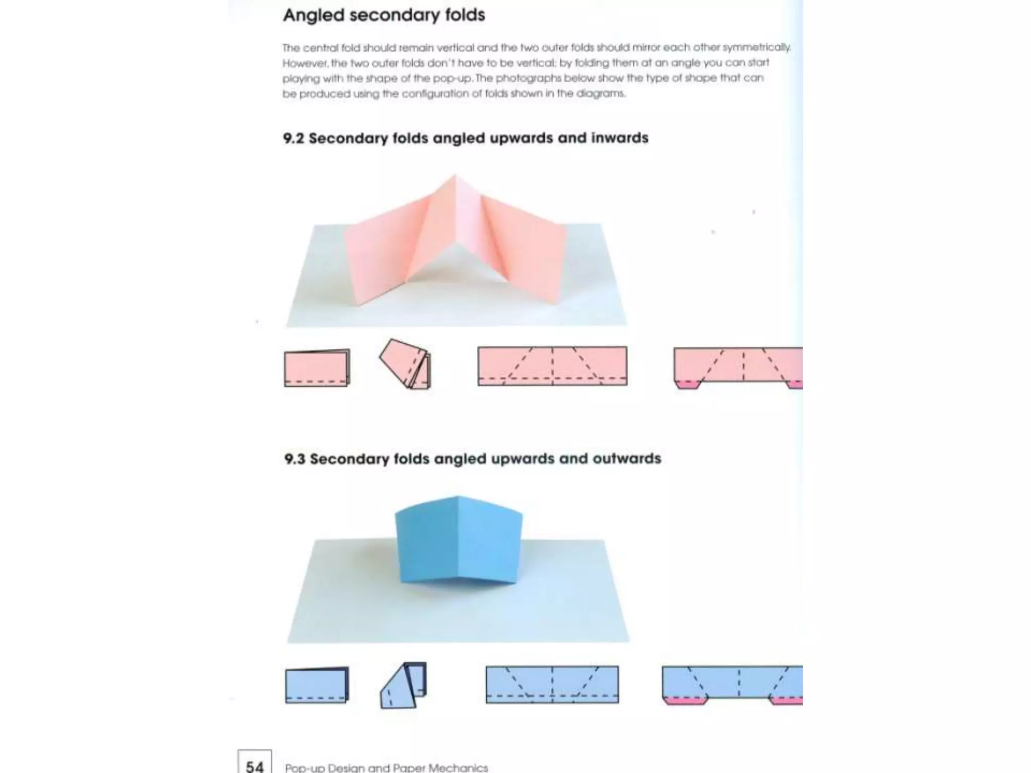 Pop up design and paper mechanics