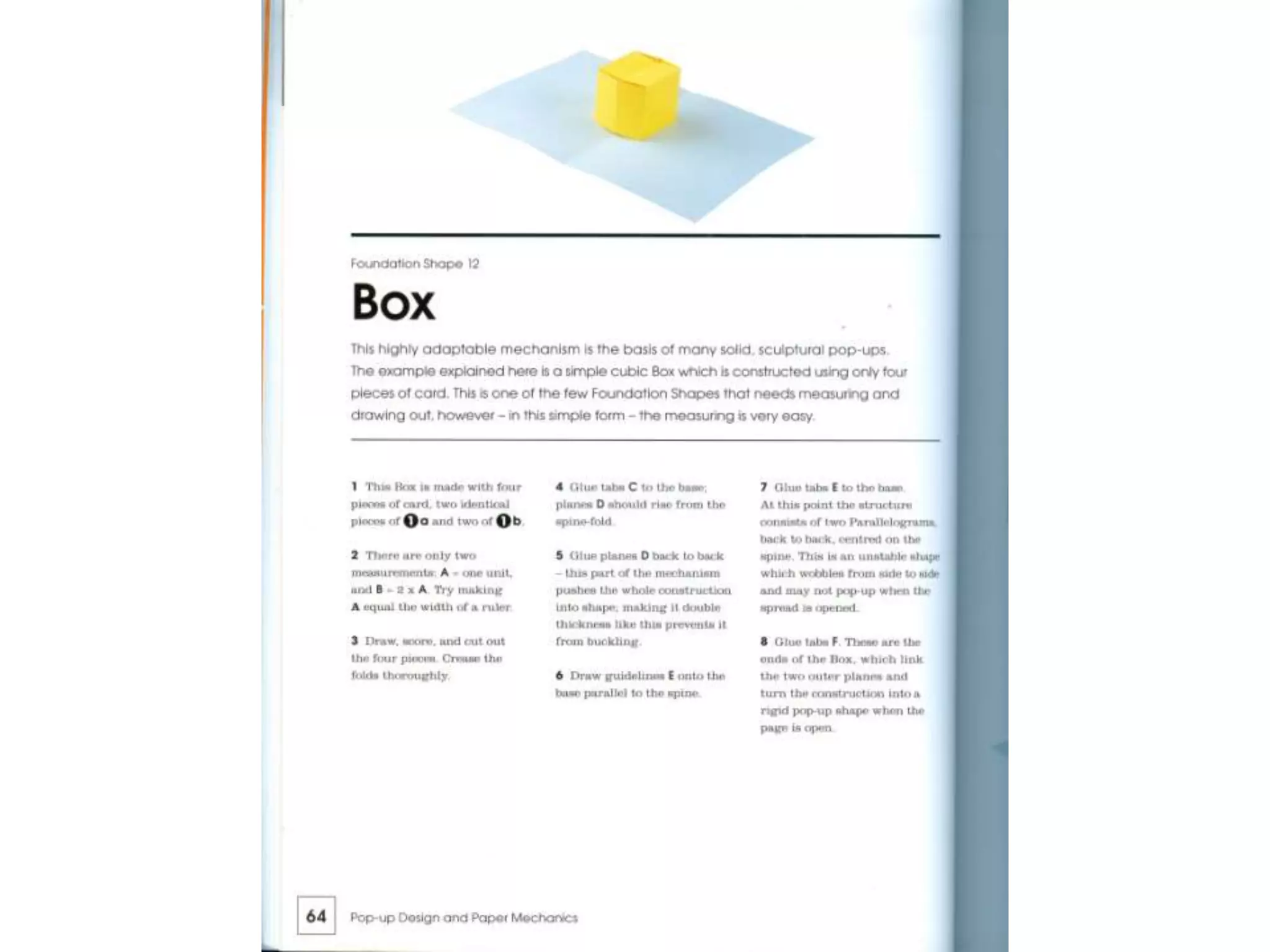 Pop up design and paper mechanics