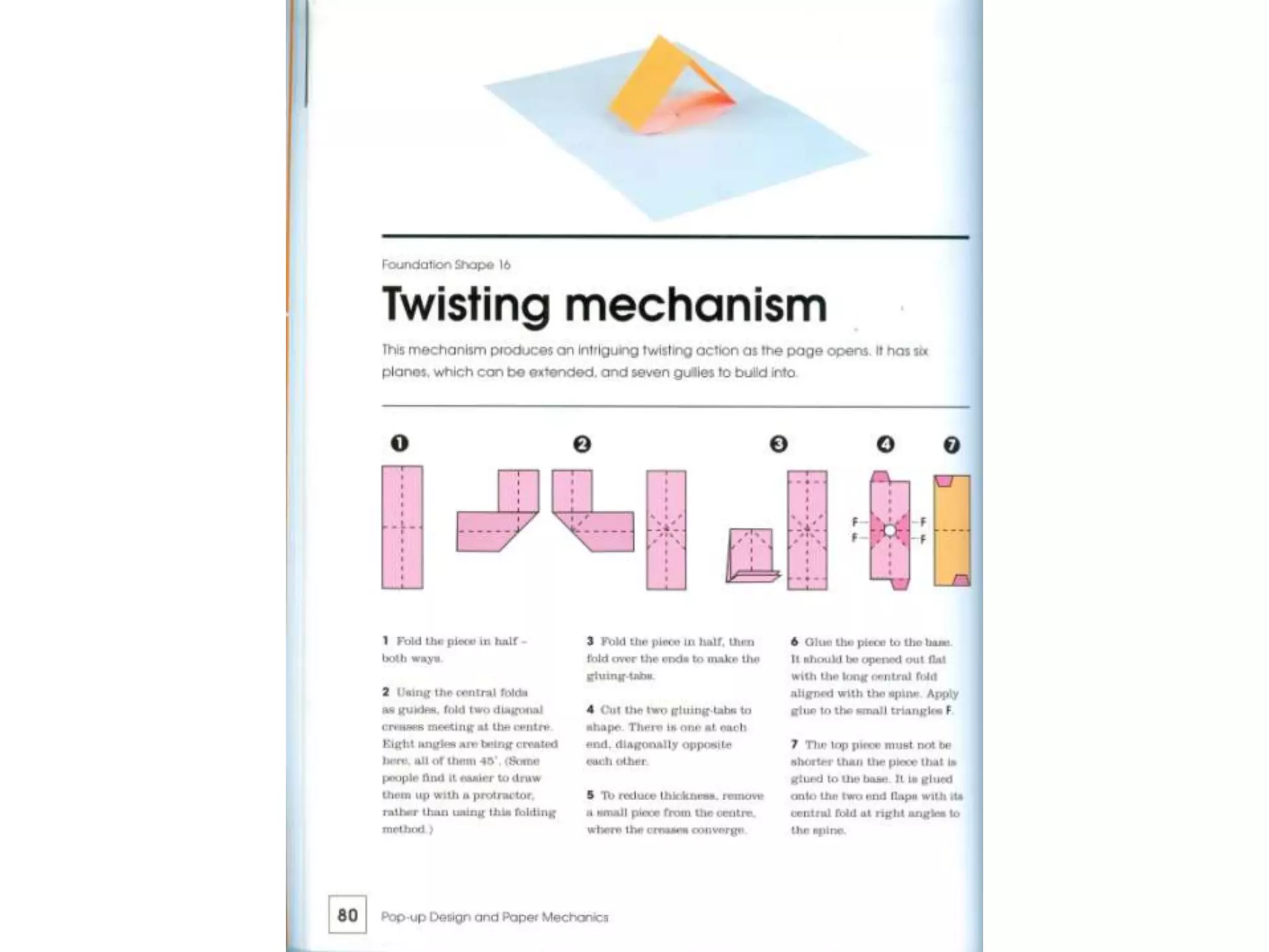 Pop up design and paper mechanics